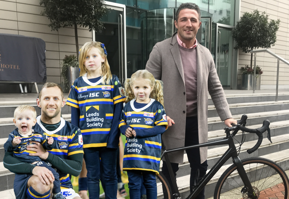Sam Burgess saddles up for Rob Burrow and RL Cares on the Empire State 500